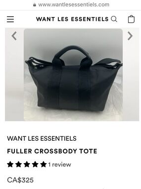 WANT Les Essentiels Black Duffel Crossbody Bag FULLER